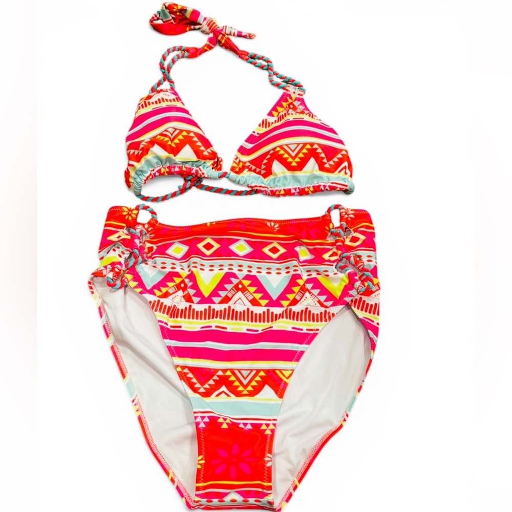 NWT Colorful Geometric Bikini Set - Picture 7 of 9